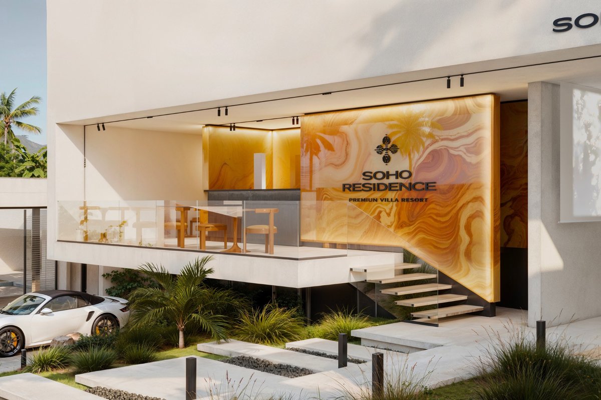 Soho Residence Koh Samui — gym with mountain views